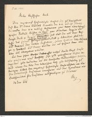 k.k. naturhistorisches Hofmuseum, Intendanzakten 1885-1896 (Hauer), Aktenzahl Z.35/1888, Seite 1